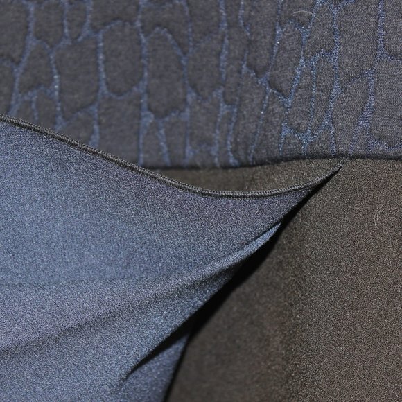 TORY BURCH Navy Blue and Black Quilted Jaquard XS - Picture 4 of 12